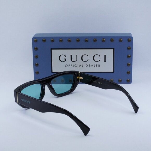 Final Price! Gucci GG1134S 004 Black Green Sunglasses - Picture 11 of 12
